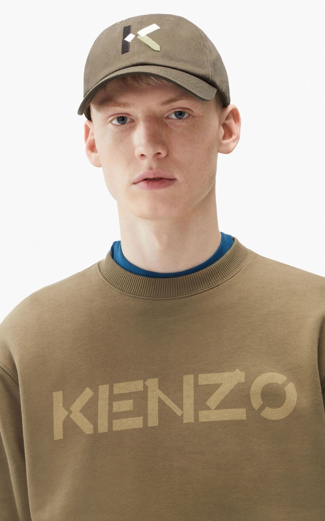 Kenzo Logo スウェット メンズ ライトグレー - CSBJWP718